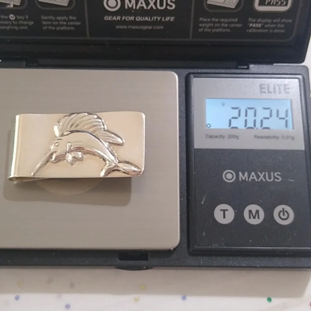 Vintage Taxco Mexico SS Sailfish Marlin Money Clip Baja Cabo San Lucas F…